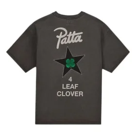 Camiseta de manga corta Converse x Patta con trébol de cuatro hojas, tallas asiáticas, «Negro» Camiseta de manga corta Converse x Patta con trébol de cuatro hojas, tallas asiáticas, «Negro»