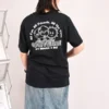 Camiseta de manga corta Earth Moon Sun, tallas asiáticas, «Negro»