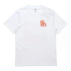 Camiseta de manga corta estampada Converse para hombre, color blanco Camiseta de manga corta estampada Converse para hombre, color blanco