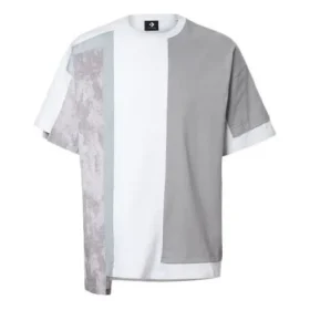 Camiseta de manga corta para hombre Converse x FCW Crossover en colores contrastantes, color blanco Camiseta de manga corta para hombre Converse x FCW Crossover en colores contrastantes, color blanco