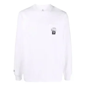 Camiseta de manga larga con bolsillo Converse x Josh Vides, tallas asiáticas «Blanco»