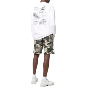 Camiseta de manga larga con bolsillo Converse x Josh Vides, tallas asiáticas «Blanco»