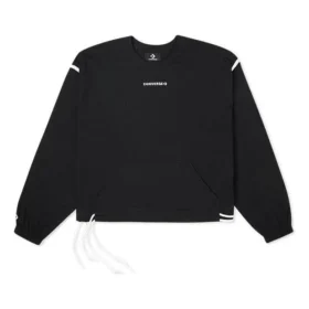 Camiseta de manga larga con cuello redondo, tallas asiáticas, «Negro»
