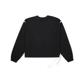 Camiseta de manga larga con cuello redondo, tallas asiáticas, «Negro»