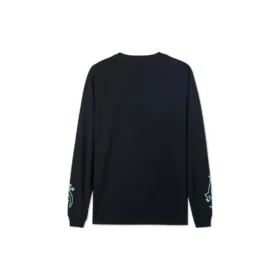 Camiseta de manga larga con estampado de cactus, tallas asiáticas «Negro»