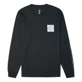 Camiseta de manga larga Distorted Court, tallas asiáticas, «Negro»