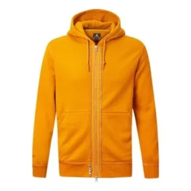Camiseta deportiva casual con capucha y cremallera completa unisex naranja Camiseta deportiva casual con capucha y cremallera completa unisex naranja