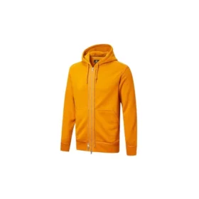 Camiseta deportiva casual con capucha y cremallera completa unisex naranja Camiseta deportiva casual con capucha y cremallera completa unisex naranja