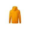 Camiseta deportiva casual con capucha y cremallera completa unisex naranja