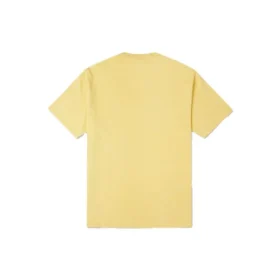 Camiseta deportiva de cuello redondo y manga corta bordada Converse para hombre, color amarillo Camiseta deportiva de cuello redondo y manga corta bordada Converse para hombre, color amarillo