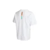 Camiseta deportiva de cuello redondo y manga corta con estampado de estrellas y chevrones, tallas asiáticas «Blanco»