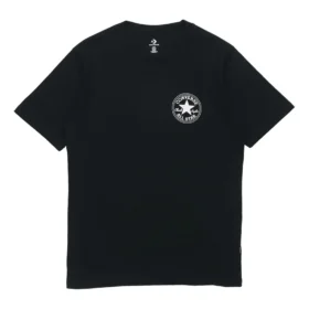 Camiseta deportiva de manga corta con cuello redondo y estampado del logotipo Chuck Taylor All Star «Negro» Camiseta deportiva de manga corta con cuello redondo y estampado del logotipo Chuck Taylor All Star «Negro»