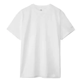 Camiseta deportiva de manga corta con cuello redondo y estampado del logotipo de Converse x Kim Jones para hombre, color blanco Camiseta deportiva de manga corta con cuello redondo y estampado del logotipo de Converse x Kim Jones para hombre, color blanco