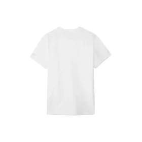 Camiseta deportiva de manga corta con cuello redondo y estampado del logotipo de Converse x Kim Jones para hombre, color blanco Camiseta deportiva de manga corta con cuello redondo y estampado del logotipo de Converse x Kim Jones para hombre, color blanco