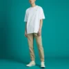 Camiseta deportiva de manga corta con cuello redondo y estampado suelto Converse Skate para hombre, color blanco