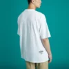 Camiseta deportiva de manga corta con cuello redondo y estampado suelto Converse Skate para hombre, color blanco