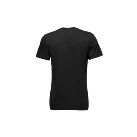 Camiseta deportiva de manga corta con estampado del logotipo, color negro
