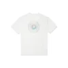 Camiseta deportiva de punto holgada de manga corta con estampado Converse para hombre, color blanco