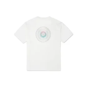 Camiseta deportiva de punto holgada de manga corta con estampado Converse para hombre, color blanco