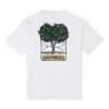 Camiseta deportiva holgada de manga corta con estampado de dibujos animados Converse para hombre, color blanco