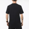 Camiseta deportiva informal de manga corta transpirable de cuello redondo Converse Chuck Pattern para hombre, color negro