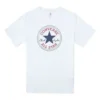 Camiseta Go-To Chuck Taylor All Star Patch de corte estándar, tallas asiáticas, «Blanca»