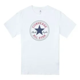 Camiseta Go-To Chuck Taylor All Star Patch de corte estándar, tallas asiáticas, «Blanca»