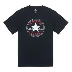 Camiseta Go-To Chuck Taylor All Star Patch de corte estándar, tallas asiáticas, «Negro»
