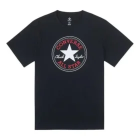 Camiseta Go-To Chuck Taylor All Star Patch de corte estándar, tallas asiáticas, «Negro»