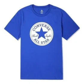 Camiseta Go-To Chuck Taylor Patch de corte estándar, tallas asiáticas, «Azul» Camiseta Go-To Chuck Taylor Patch de corte estándar, tallas asiáticas, «Azul»