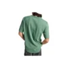 Camiseta Go-To con estrella bordada y diseño en forma de V, corte estándar, tallas asiáticas «Oliva»