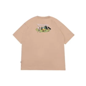 Camiseta gráfica para exterior, tallas asiáticas «Oat Milk»