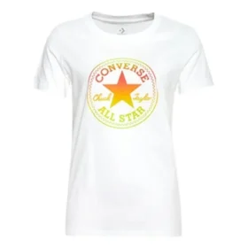 Camiseta Ombre Chuck Patch Crew, tallas asiáticas «Blanco Amarillo»