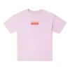 Camiseta oversize con logotipo en llamas Tallas asiáticas «Rosa»