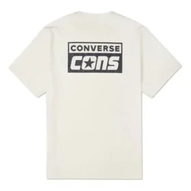 Camiseta retro casual de manga corta con estampado de letras en amarillo crema