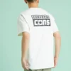 Camiseta retro casual de manga corta con estampado de letras en amarillo crema