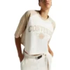 Camiseta retro corta, tallas asiáticas «Egret»