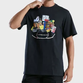 Camiseta retro Tallas asiáticas «Negro»