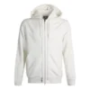 Camisetas con capucha deportivas y casuales con cremallera completa Unisex Blanco