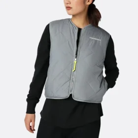 Chaleco reversible Sherpa, tallas asiáticas «Gris»
