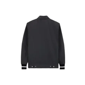 Chaqueta bomber con cremallera completa, tallas asiáticas «Negro»