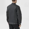 Chaqueta bomber con cremallera completa, tallas asiáticas «Negro»