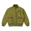 Chaqueta bomber corta de plumón, tallas asiáticas «Olive Green»