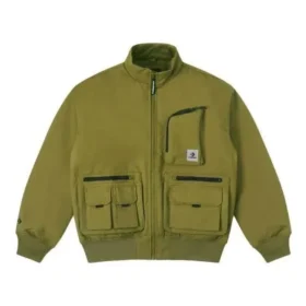 Chaqueta bomber corta de plumón, tallas asiáticas «Olive Green»
