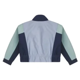 Chaqueta cargo cortavientos de manga larga y corte corto, tallas asiáticas «Azul»