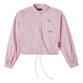 Chaqueta casual con logo pequeño Rosa Morado