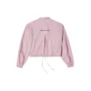 Chaqueta casual con logo pequeño Rosa Morado