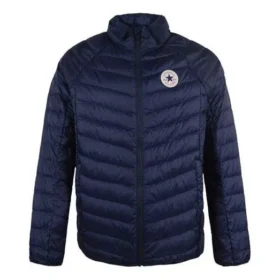 Chaqueta cálida de plumón cortavientos Tallas asiáticas «Navy»