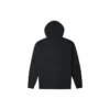 Chaqueta con capucha, cremallera y mangas largas de color liso, estilo para pareja, negra