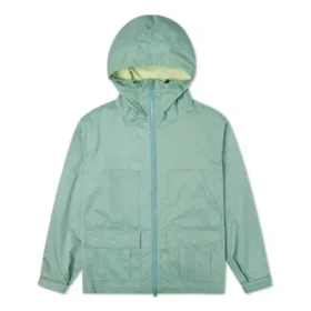 Chaqueta con capucha y bolsillos casual Converse para hombre, azul lavado